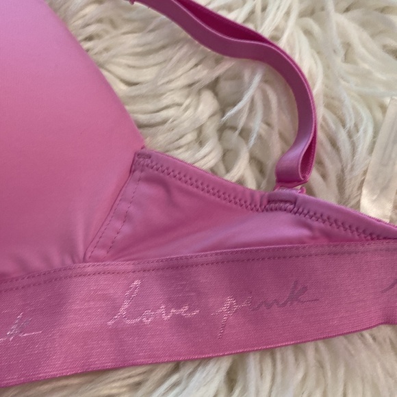 PINK Bra size 34DD color pink excellent condition padded adjustable string - Picture 11 of 12